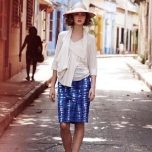 Eva Franco Shibori Print Skirt Anthropologie Size 0